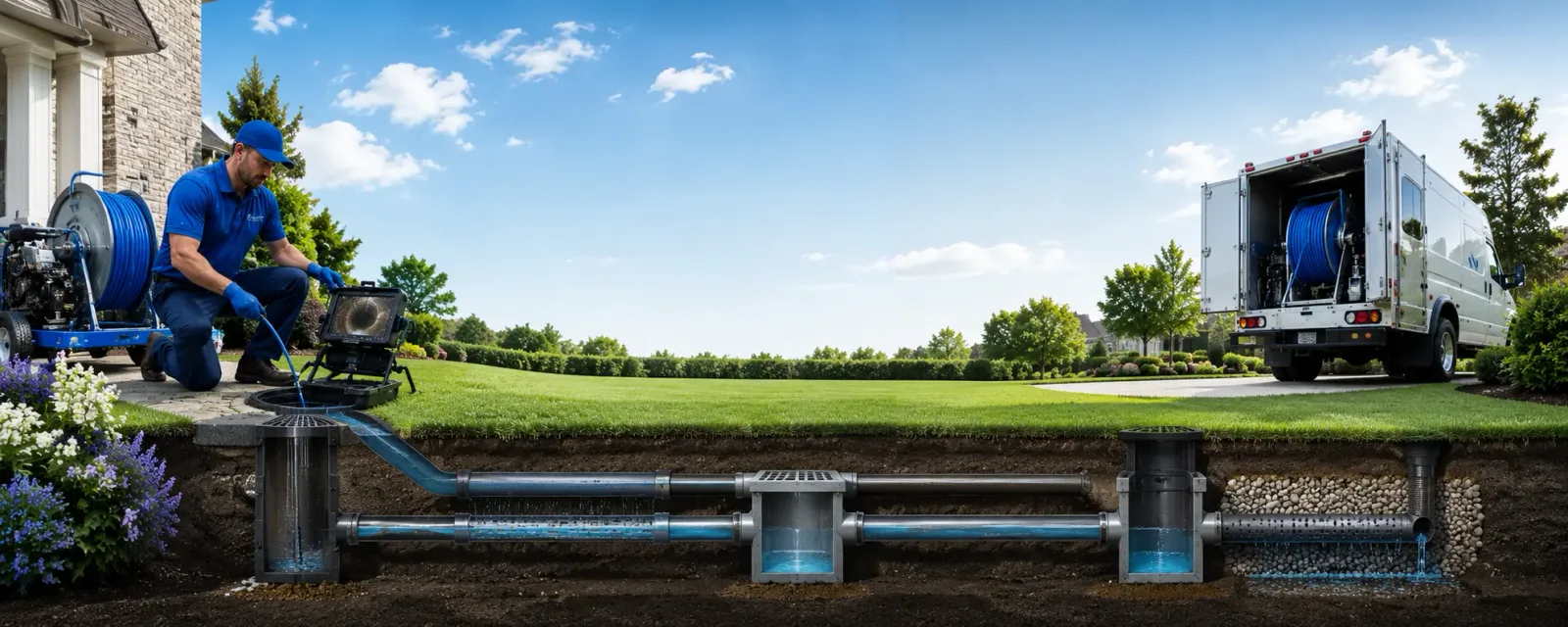 Outdoor drain cleaning information for Casstown, OH